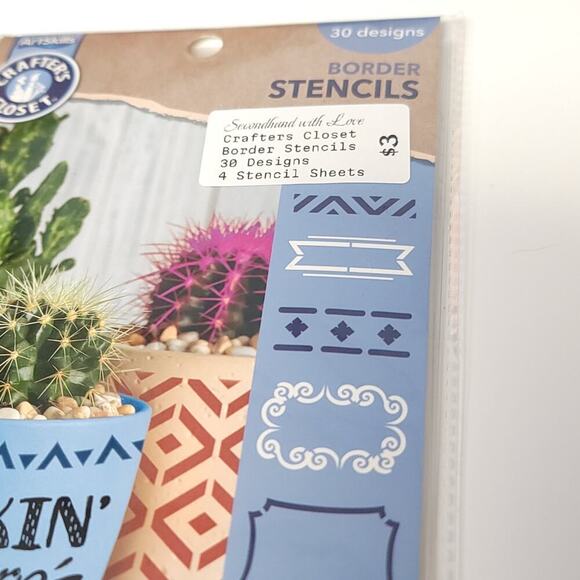 Border Stencils Crafters Closet Brand Paper Crafting Scrapbooking New in Package - Picture 2 of 7